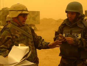 Luke Baker '95 interviews U.S. forces on the ground in Iraq.