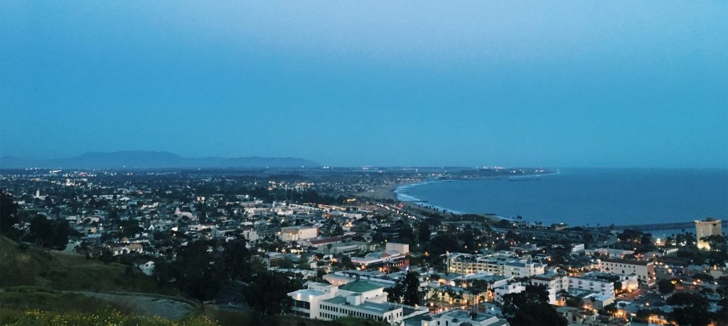 Landscape view of the city of Ventura, California.