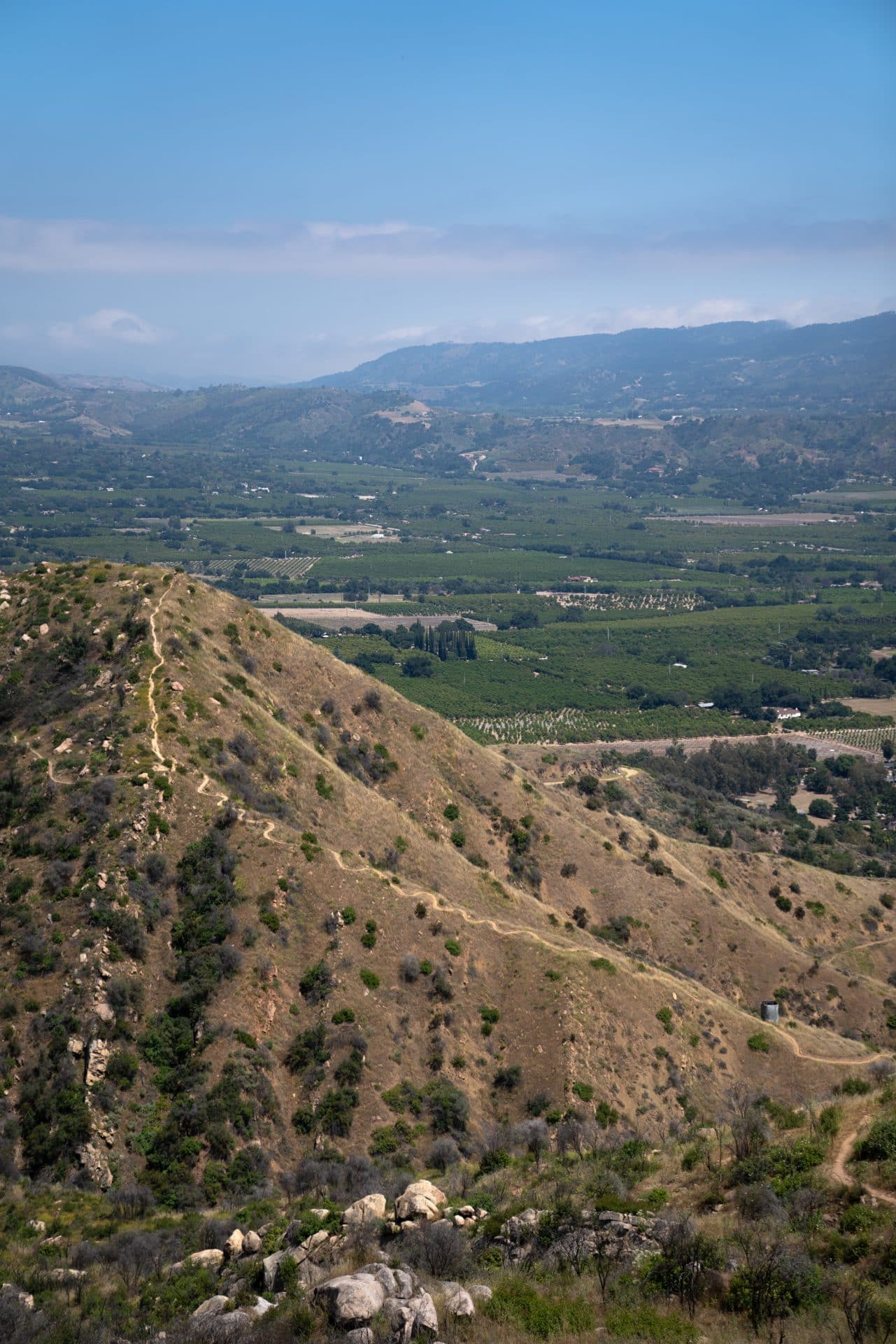 Landscape view of mountains.