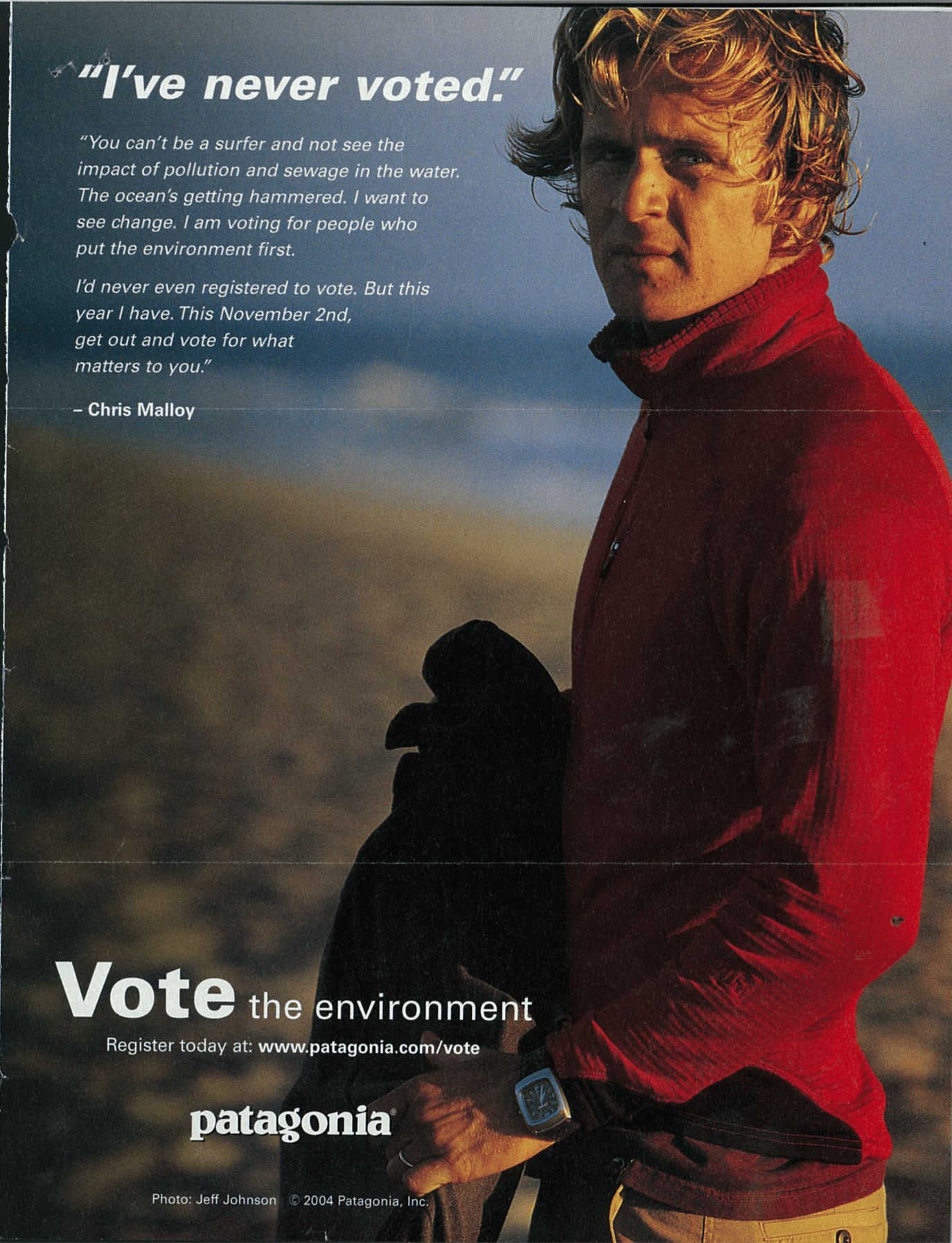 Screenshot of an environmental ad.