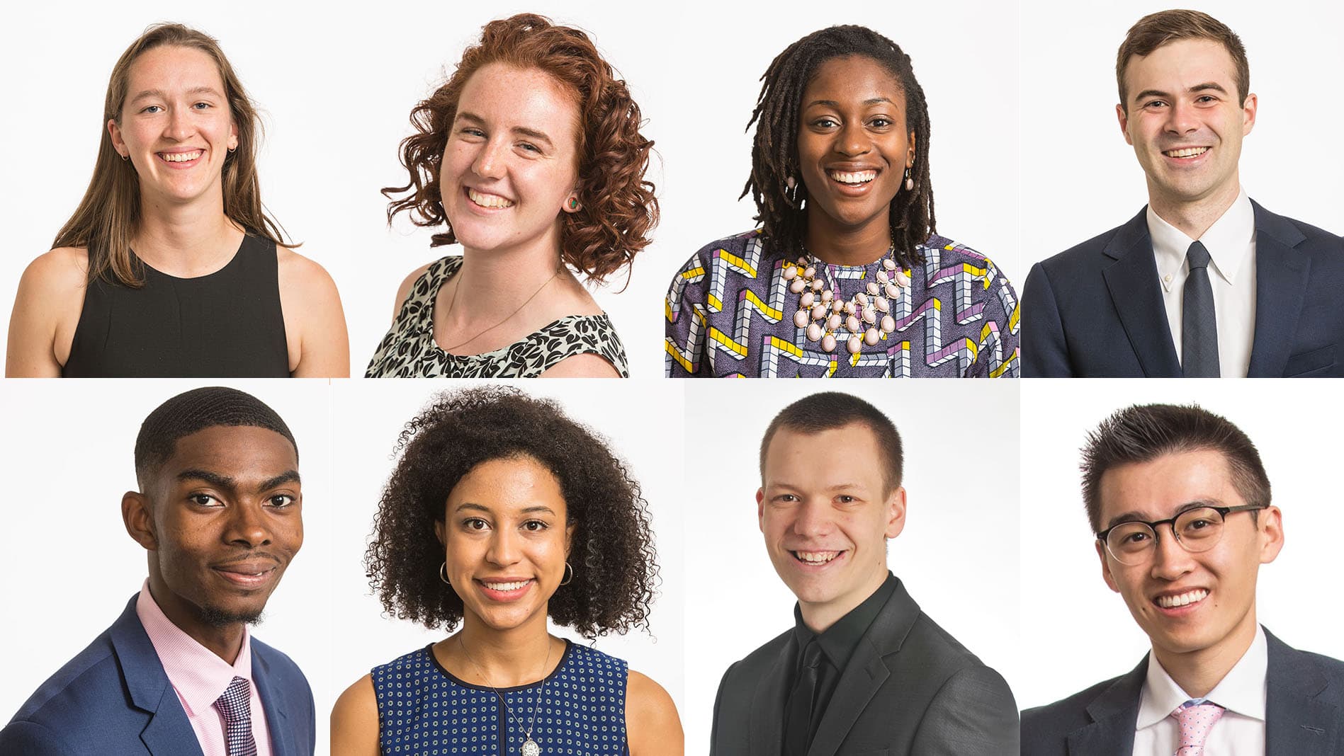 Headshots of 2020 Chancellor's Awards recipients
