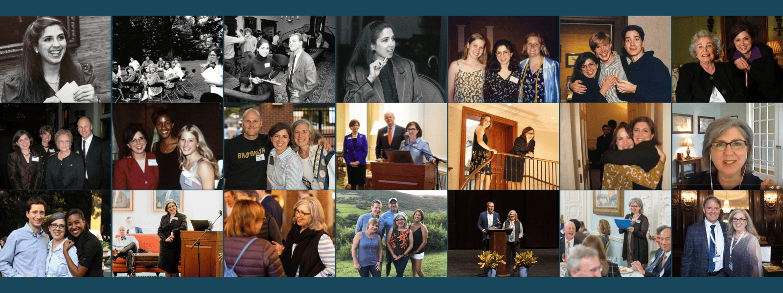 Photo collage of Megan through the years.