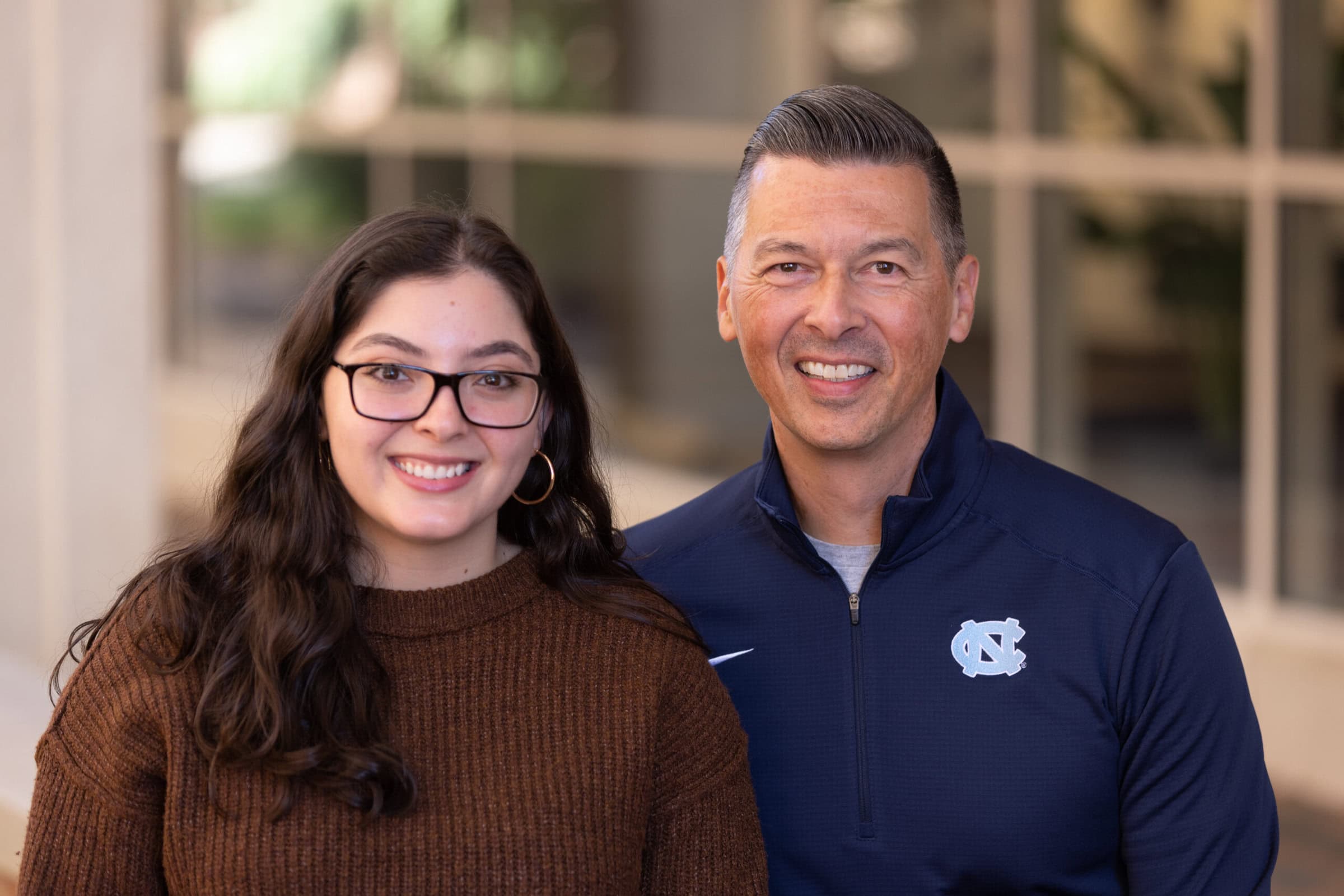 A young female scholar with her alumnus mentor.